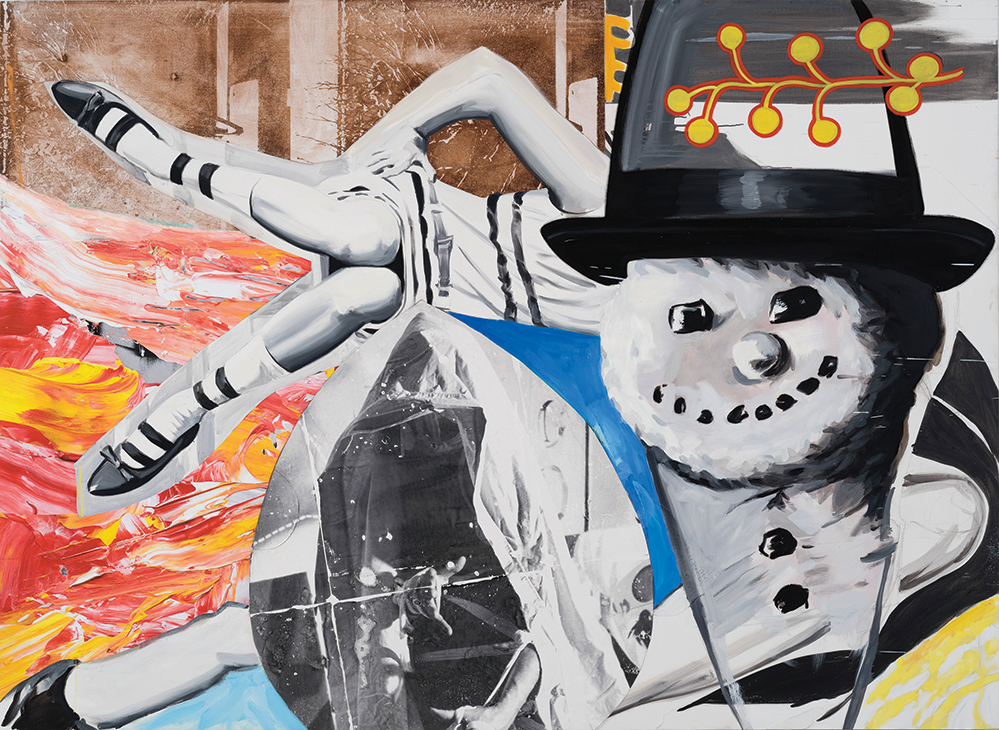 Smoke Kools, 2014-2016. Oil and acrylic with silkscreen and digital and transfer prints on canvas and linen (Artwork photo by artwork photo by John Berens, courtesy of the artist and Lehmann Maupin Hong Kong)